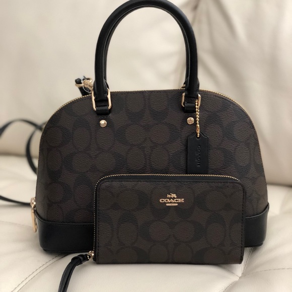 COACH MINI SIERRA SATCHEL IN SIGNATURE & WALLET - Picture 2 of 8